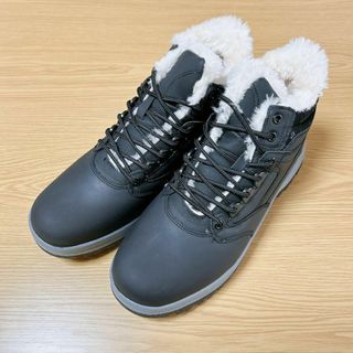 ブラック　26cm 防寒ブーツ メンズ レーディス 裏起毛 スノーシューズ(登山用品)