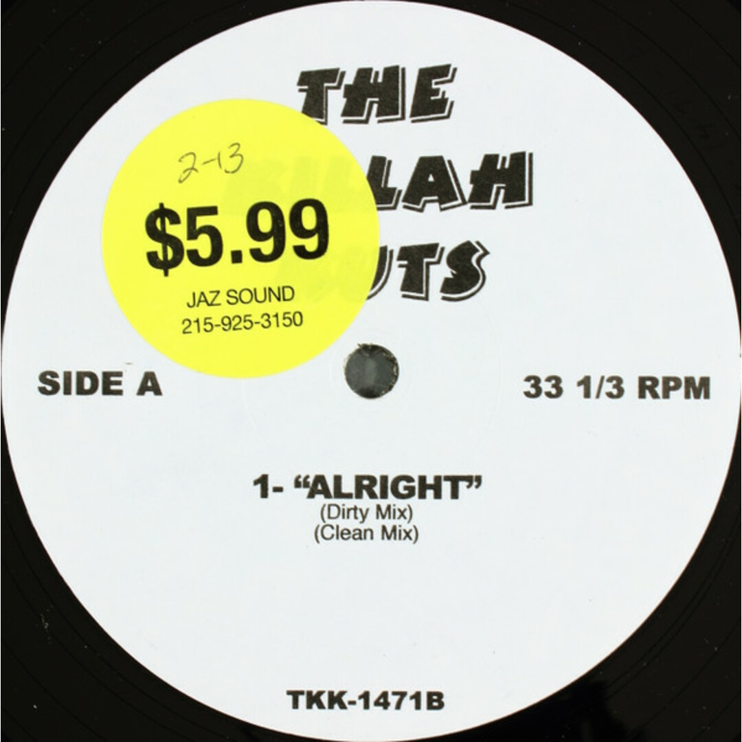 米12” Freeway / Rah Digga Alright / Day Of The Cross TKK1471 The Killah Kuts /00250 エンタメ/ホビーのエンタメ その他(その他)の商品写真