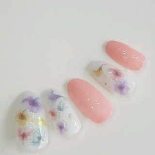 ネイルチップ☆フラワー☆ピンク