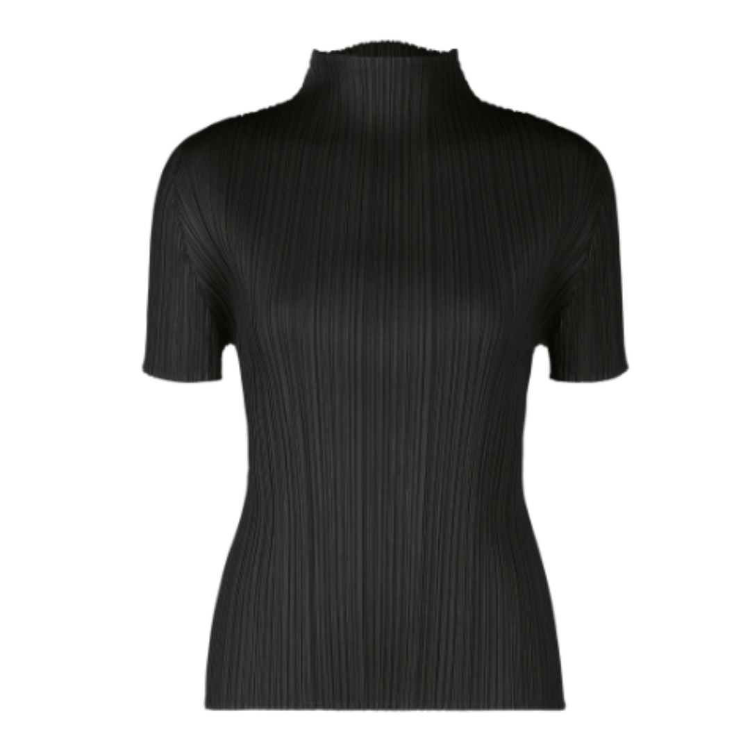 PLEATS PLEASE ISSEY MIYAKE - PLEATS PLEASE ISSEY MIYAKE ハイネック半袖トップ