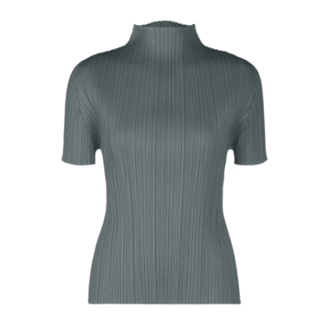 PLEATS PLEASE ISSEY MIYAKE ハイネック半袖トップ