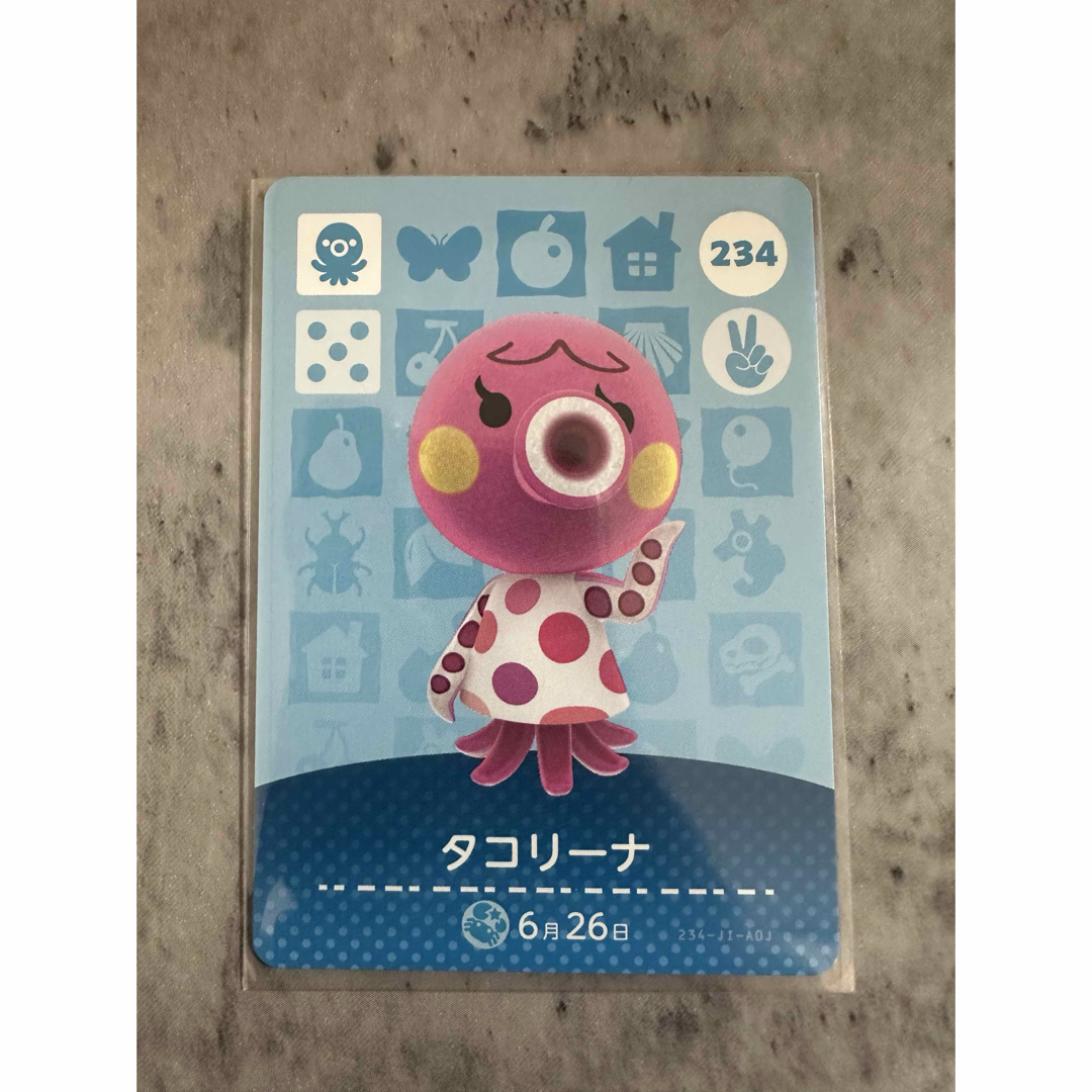 どうぶつの森 amiiboカード タコリーナ エンタメ/ホビーのトレーディングカード(その他)の商品写真