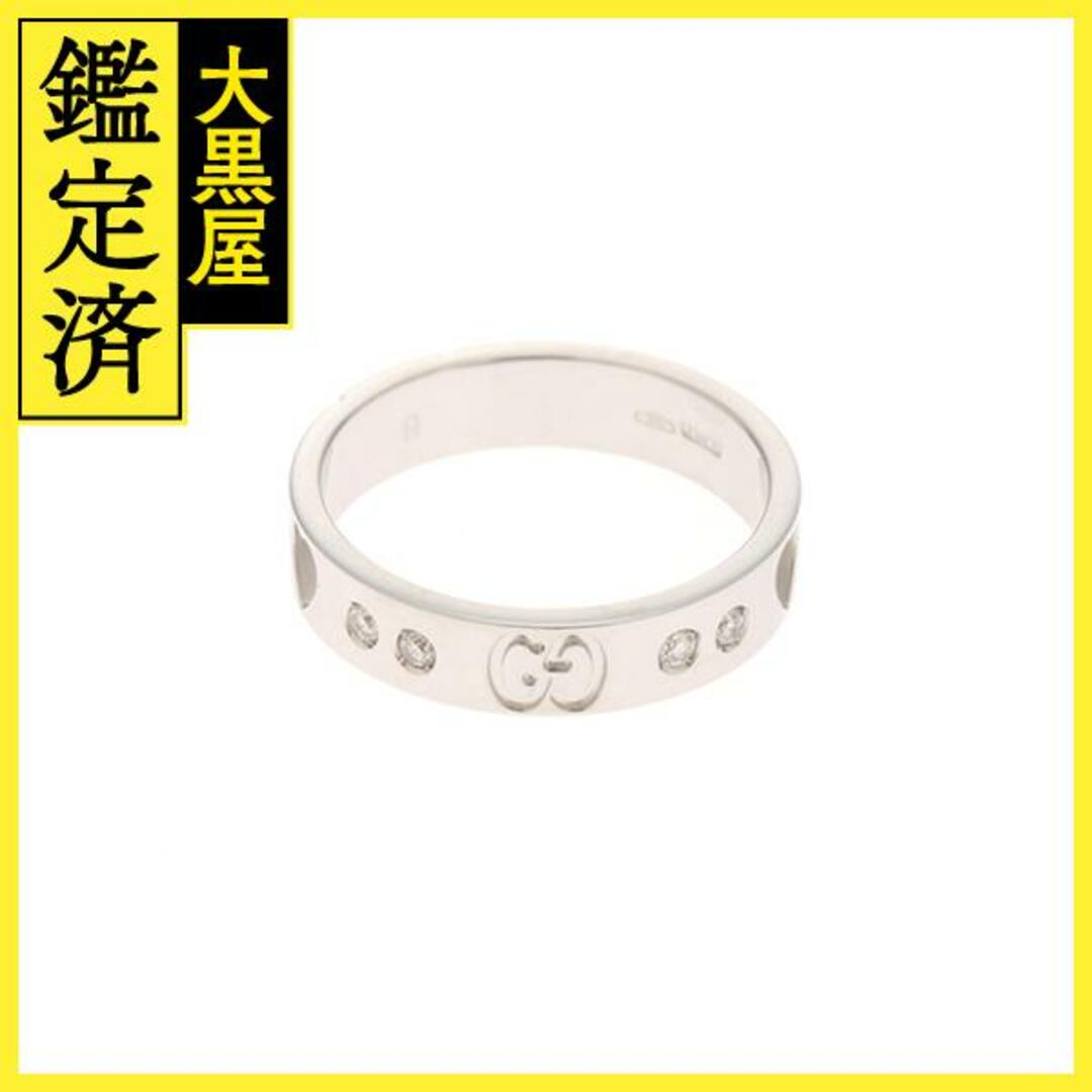 GUCCI - グッチ アイコンリング アイコンアモール リング 9号 K18ホワイトゴールド/ダイヤモンド 【472】