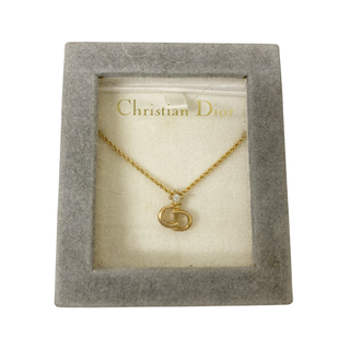 クリスチャンディオール(Christian Dior)の117923-3 クリスチャンディオール/Christian Dior ネックレス ヴィンテージ ゴールド CDロゴ アクセサリー レディース 箱付き(ネックレス)