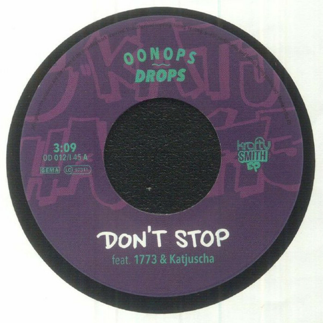 独7” Krafty Kuts , DJ Robert Smith Dont Stop OD012I45 Oonops Drops /00080 エンタメ/ホビーのエンタメ その他(その他)の商品写真