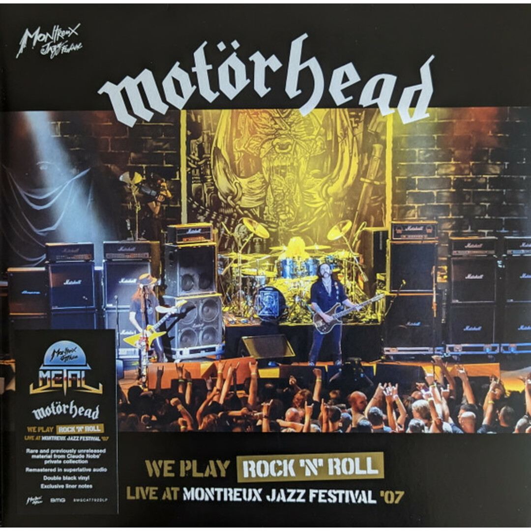 欧2LP Motorhead We Play Rock N Roll (Live At Montreux Jazz Festival BMGCAT792DLP BMG /00520