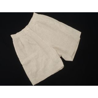 スナイデル(SNIDEL)のsnidel スナイデル リネン100% ショート パンツ size1/ベージュ ■◆ レディース(ショートパンツ)