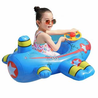 【数量限定】浮き輪 子供 うきわ 1-6歳 飛行機型浮き輪 かわいい おしゃれ 
