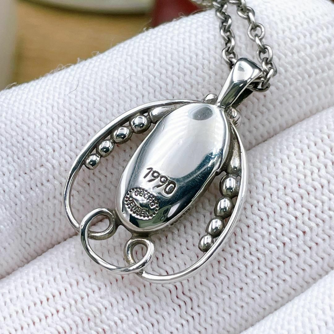 人気ブランドバ40代 Georg Jensen - ◇ジョージジェンセン◇ イヤー ネックレス 1990 ネックレス、ペンダント、チョーカー