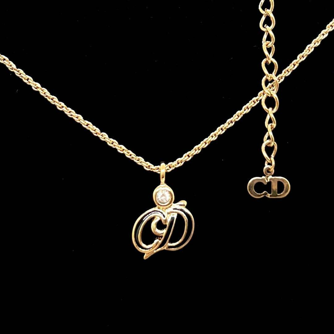 品質のいい Dior Christian - CD ネックレス 美品☆クリスチャンディオール ネックレス(トップつき)