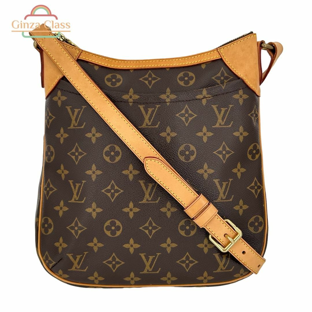 LOUIS VUITTON ルイヴィトン オデオン PM ショルダーバッグ モノグラム ヌメ革 M56390 CA4140 レディース 斜め掛け可 クロスボディー 中古 Ginza Class Luxury Shop