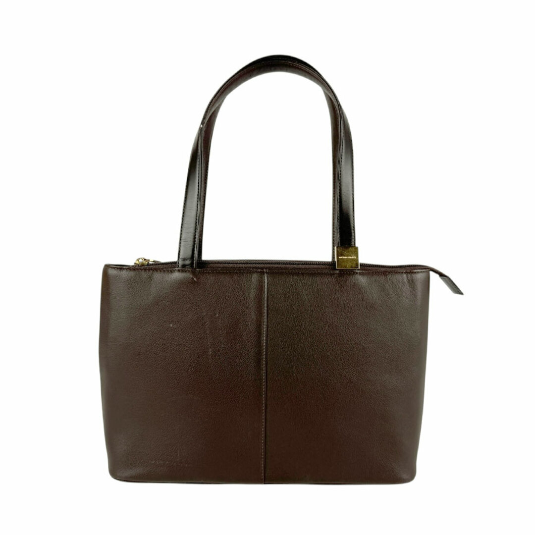 BURBERRY - バーバリー BURBERRY ショルダーバッグ レザー ダークブラウン ゴールド レディース 送料無料【中古】 z4880