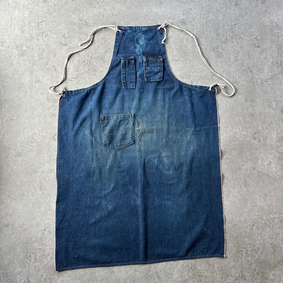 VINTAGE - 50s60s ヴィンテージデニムエプロン 耳付き