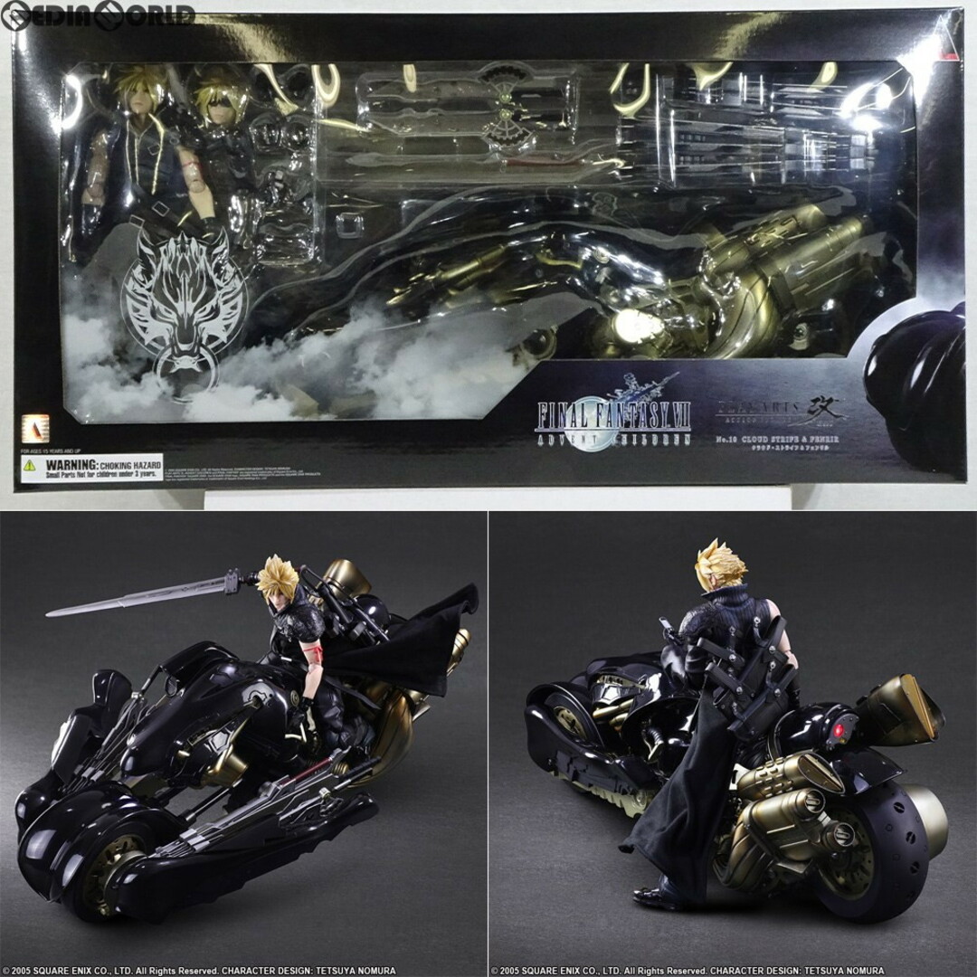 ANYCCS(エニックス)のPLAY ARTS改(プレイアーツ改) クラウド・ストライフ&フェンリル FINAL FANTASY VII ADVENT CHILDREN(ファイナルファンタジー7 アドベントチルドレン) 完成品 可動フィギュア スクウェア・エニックス エンタメ/ホビーのフィギュア(ゲームキャラクター)の商品写真