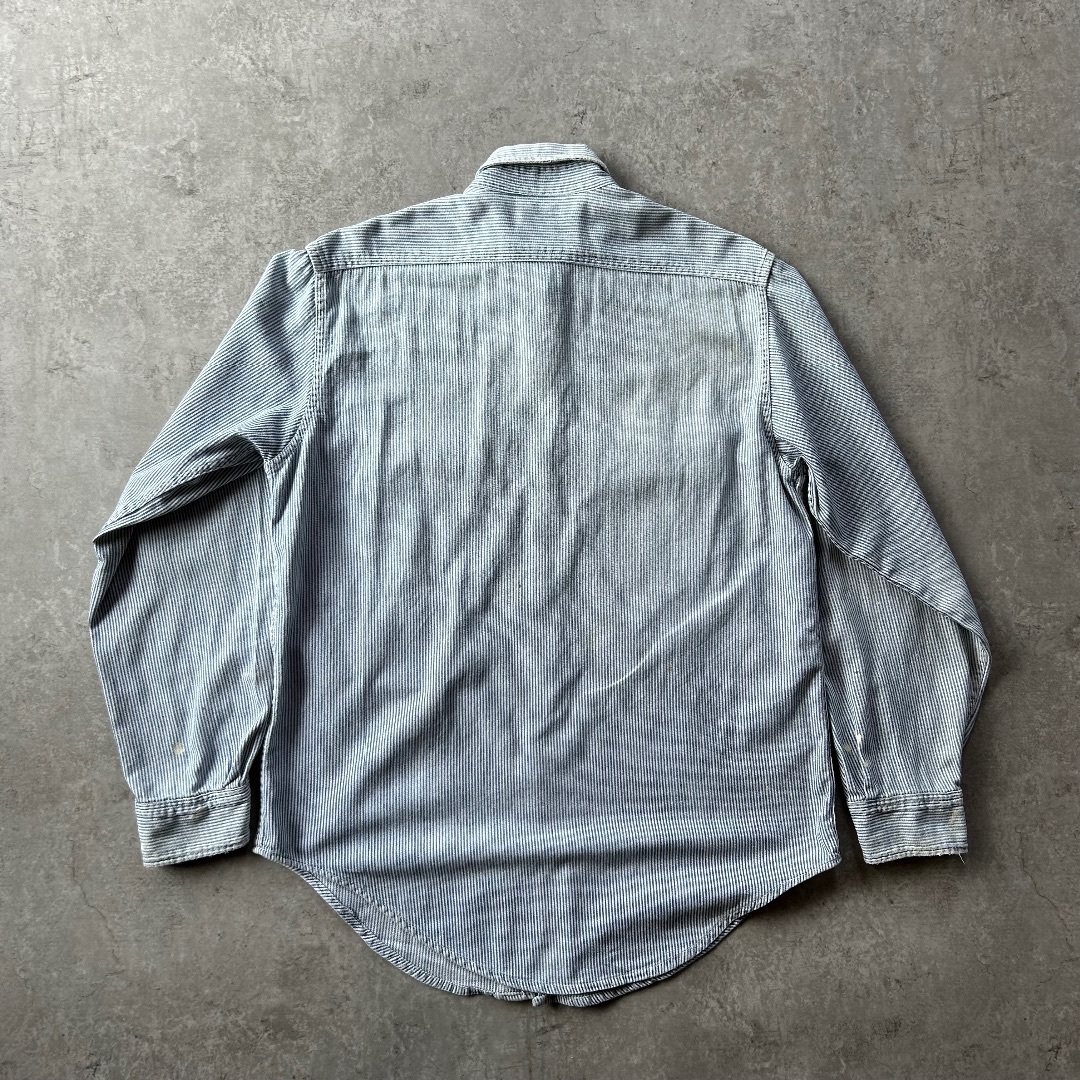 BIG MAC 60's ヒッコリーストライプ　2XL 60s BIGMACビッグマック ランダムヒッコリー ストライプ