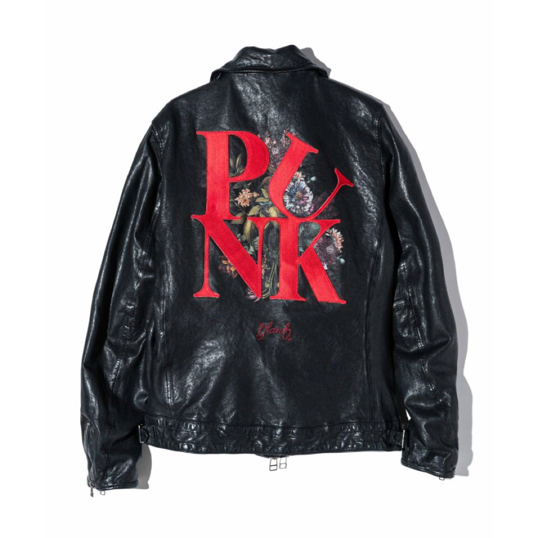 glamb - 美品／Lサイズ／定価72,600円／グラムglamb／中綿入り レザージャケット