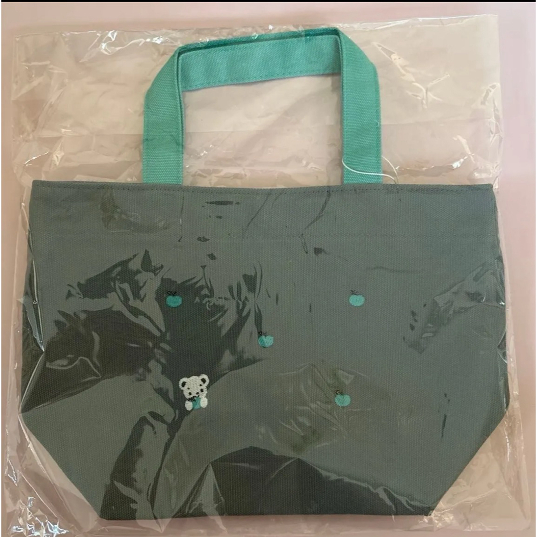 familiar - 【新品未開封】完売　ファミリア　トート　キャンバス　GY グレー　グリーン　灰色
