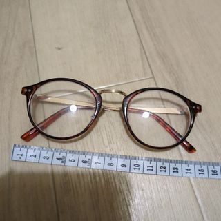 USED 伊達メガネ 金 (サングラス/メガネ)