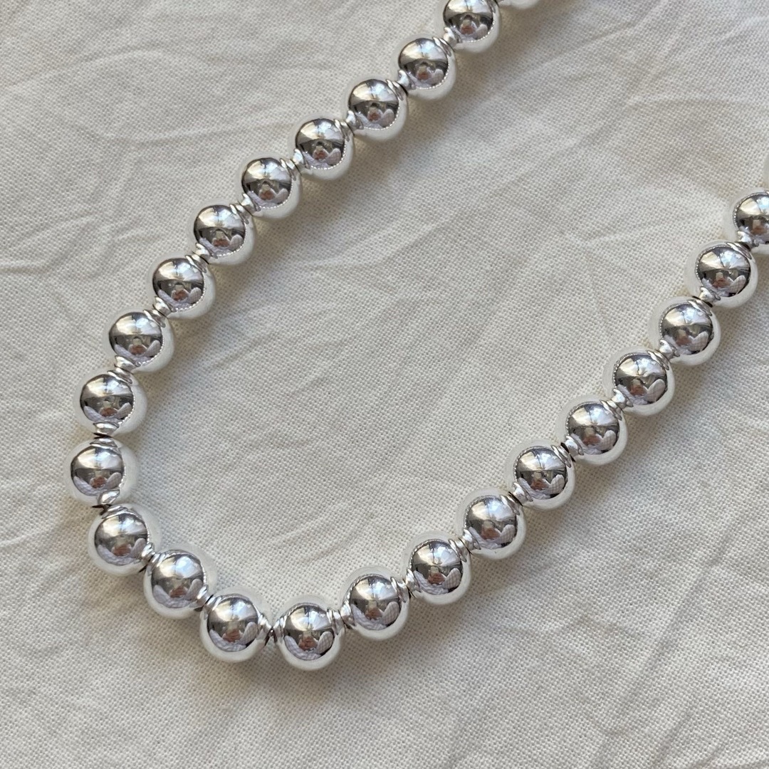 Ray BEAMS(レイビームス)の★再再再入荷★大人気　ボールチェーン シルバー925 コーティング　ネックレス レディースのアクセサリー(ネックレス)の商品写真