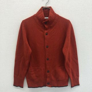 【a.v.v HOMME】アーヴェヴェ　赤系　M　長袖ニット　カーディガン　無地　シンプル　トップス(ニット/セーター)