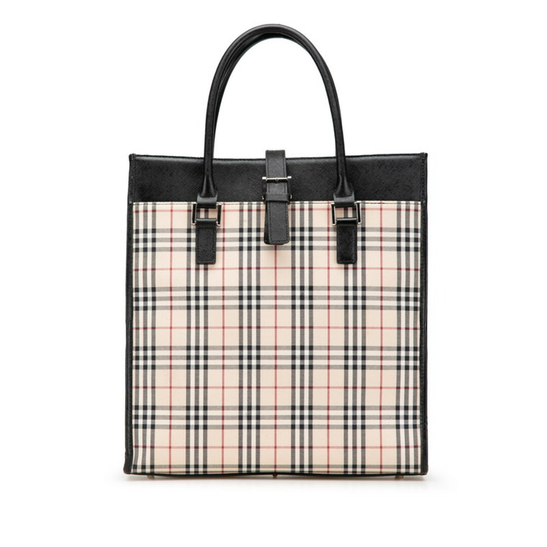 BURBERRY(バーバリー)のバーバリー ノバチェック 型押し トートバッグ ハンドバッグ キャンバス レディース BURBERRY 【1-0205618】 レディースのバッグ(トートバッグ)の商品写真