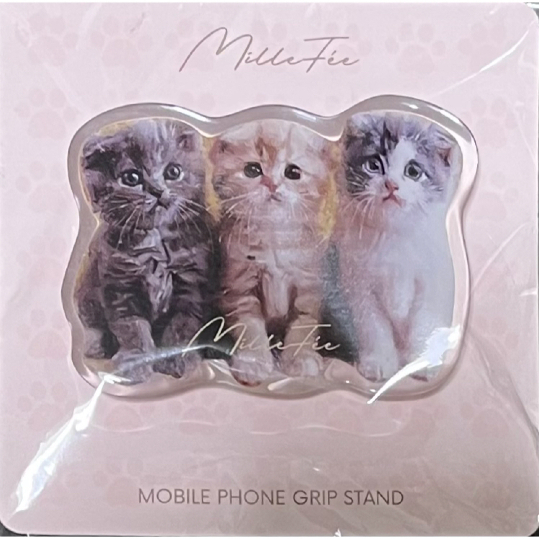 ミルフィー マイキティスマホグリップ スコティッシュフォールド スマホ/家電/カメラのスマホアクセサリー(その他)の商品写真