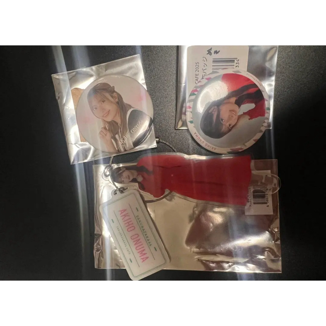 櫻坂46(サクラザカフォーティシックス)の大沼晶保 キッチンカー アクリルキーホルダー 5th TOUR 缶バッジ エンタメ/ホビーのタレントグッズ(アイドルグッズ)の商品写真