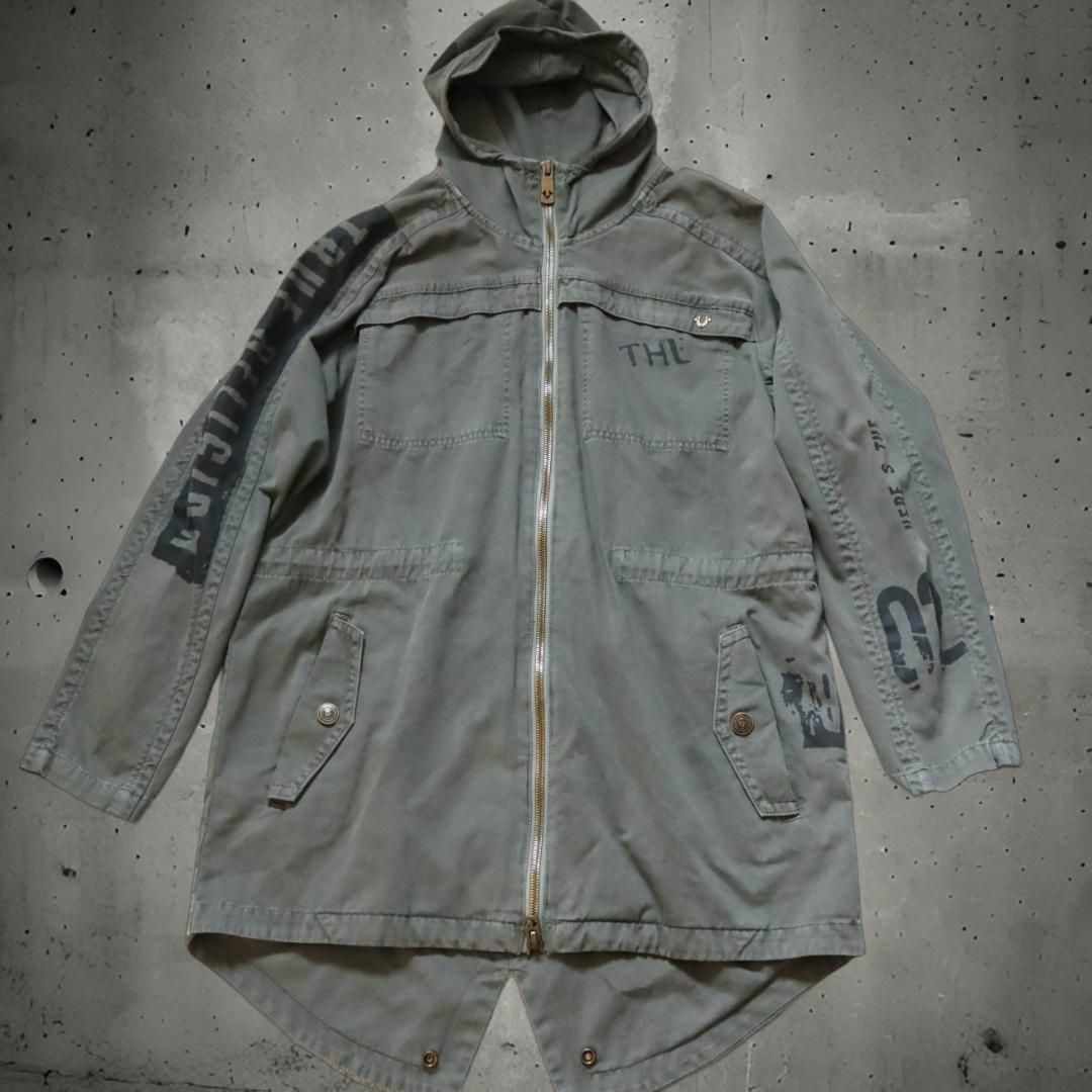 True Religion - トゥルーレリジョン/TRUE RELIGION モッズコート プリント