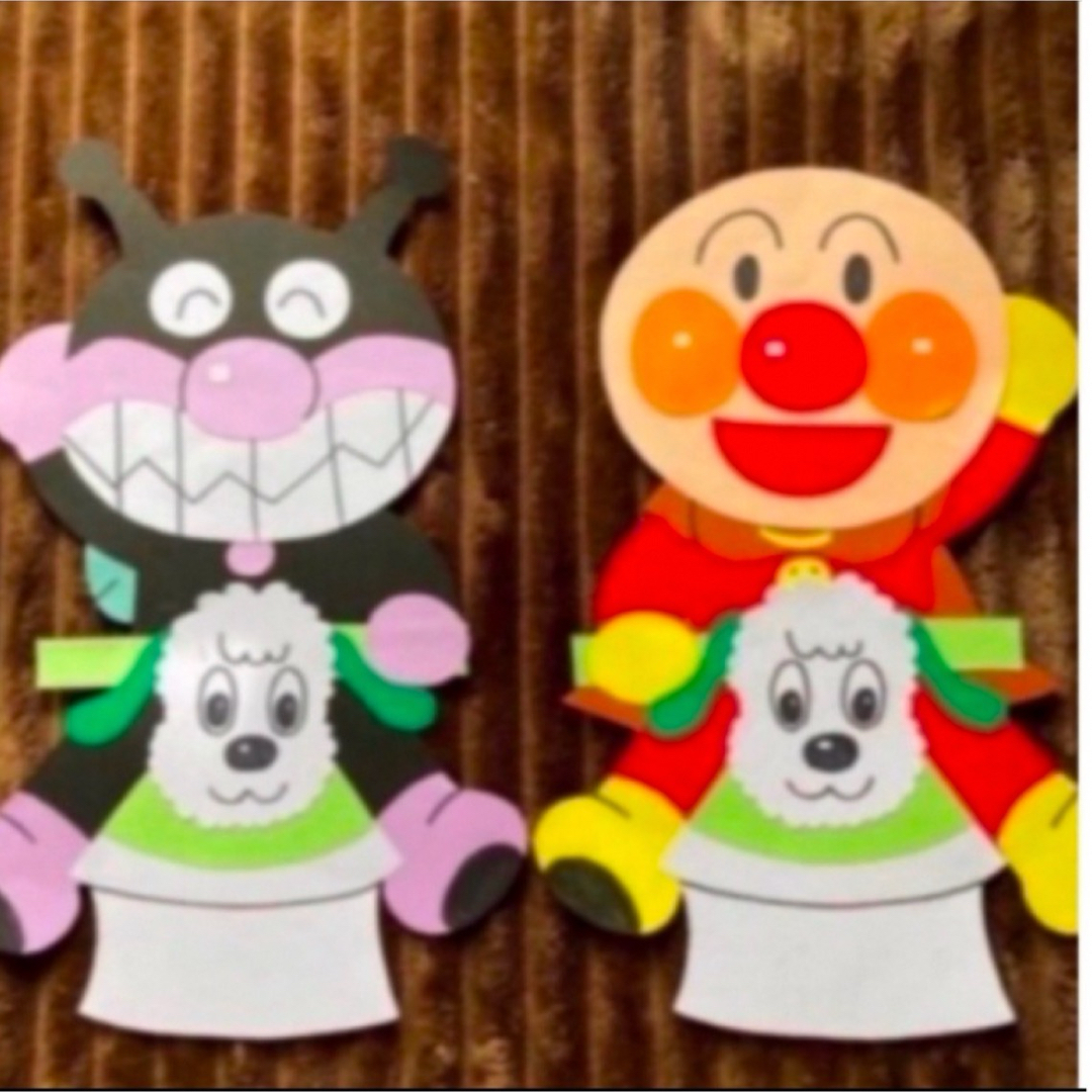 壁面 アンパンマン トイトレ 画用紙 キャラクター ハンドメイドの素材/材料(型紙/パターン)の商品写真