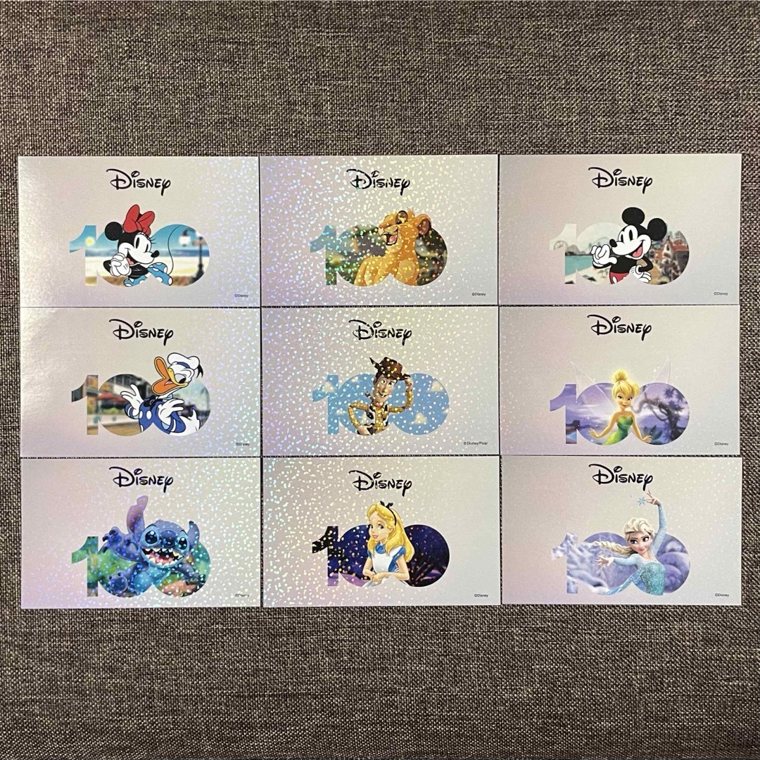 Disney(ディズニー)のディズニーストア ディズニー100 非売品 マンスリー カード 全9種 エンタメ/ホビーのエンタメ その他(その他)の商品写真