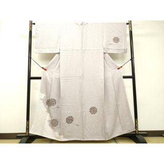 平和屋着物■訪問着　刺繍　絞り　鏡裏花鳥文　正絹　逸品　DAAR4111tw(着物)