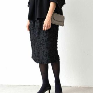 BEARDSLEY LIVETART カットジャガードスカート F ベージュ