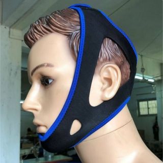 いびき　サポーター　青(トレーニング用品)