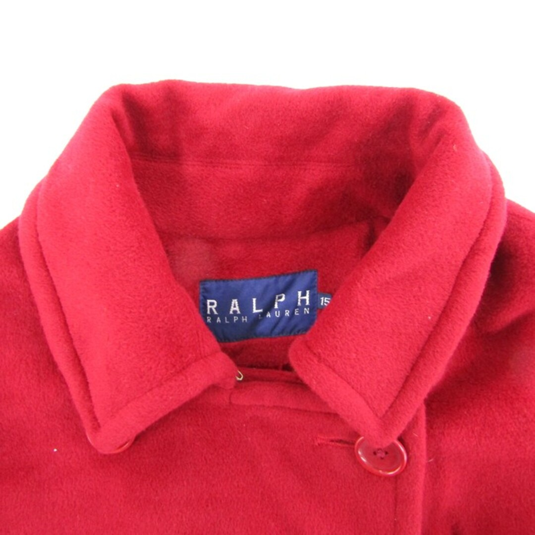 ラルフローレン ショートコート ウール アウター 大きいサイズ レディース 15サイズ レッド RALPH RALPH LAUREN レディースのジャケット/アウター(その他)の商品写真