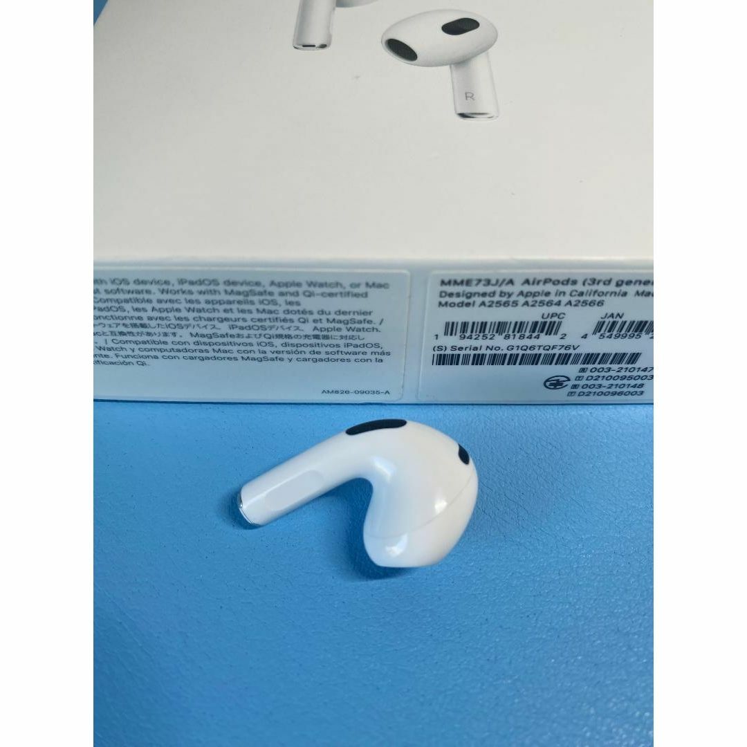 Apple - AirPods 第3世代 R片耳 右耳のみ イヤホン A2565の通販