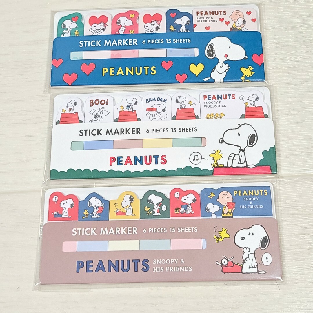 SNOOPY(スヌーピー)のスヌーピー 付箋 文房具 ノート メモ帳 シール ピーナッツ ペン インテリア/住まい/日用品の文房具(ノート/メモ帳/ふせん)の商品写真