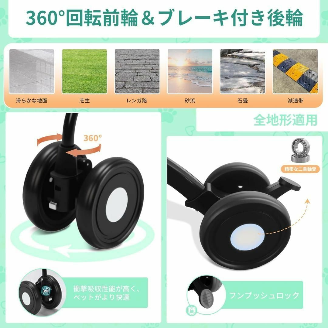 ペットカート❣️分離型 ダブルデッカー コンパクト 軽量