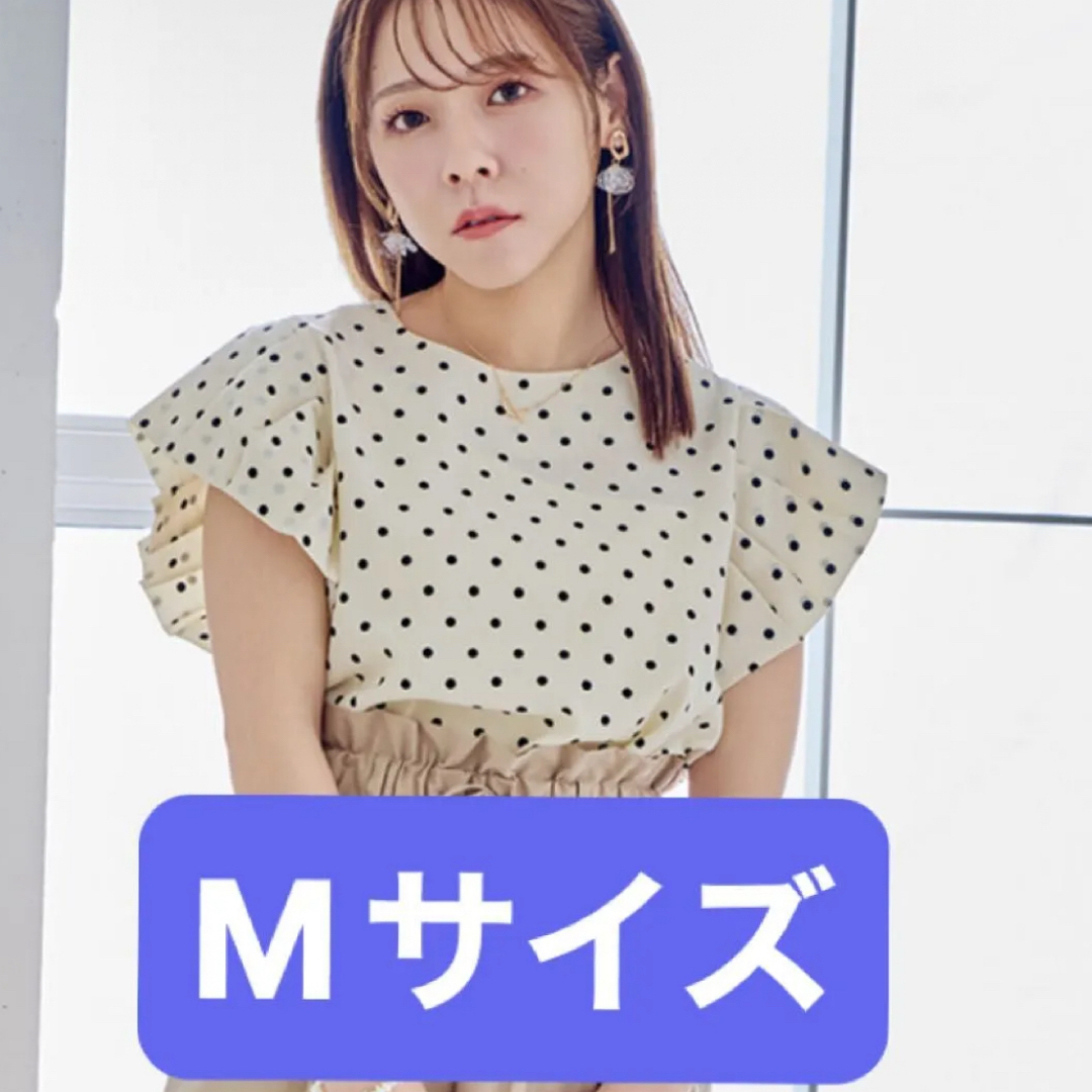 しまむら(シマムラ)のtal.by yumi. ドット柄ブラウス M しまむら レディースのトップス(シャツ/ブラウス(半袖/袖なし))の商品写真