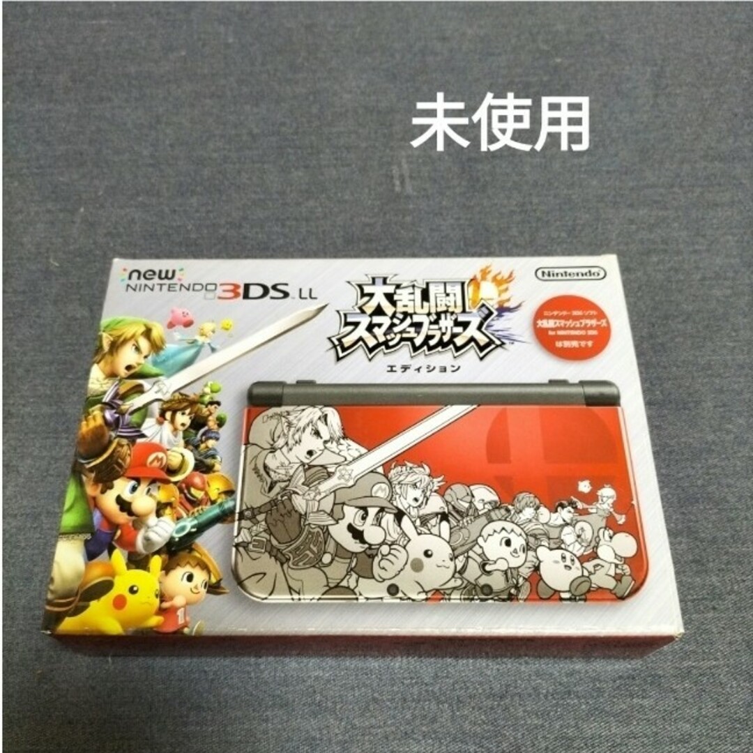 new3dsll 未使用 新品 大乱闘スマッシュブラザーズ mario エンタメ/ホビーのゲームソフト/ゲーム機本体(携帯用ゲーム機本体)の商品写真