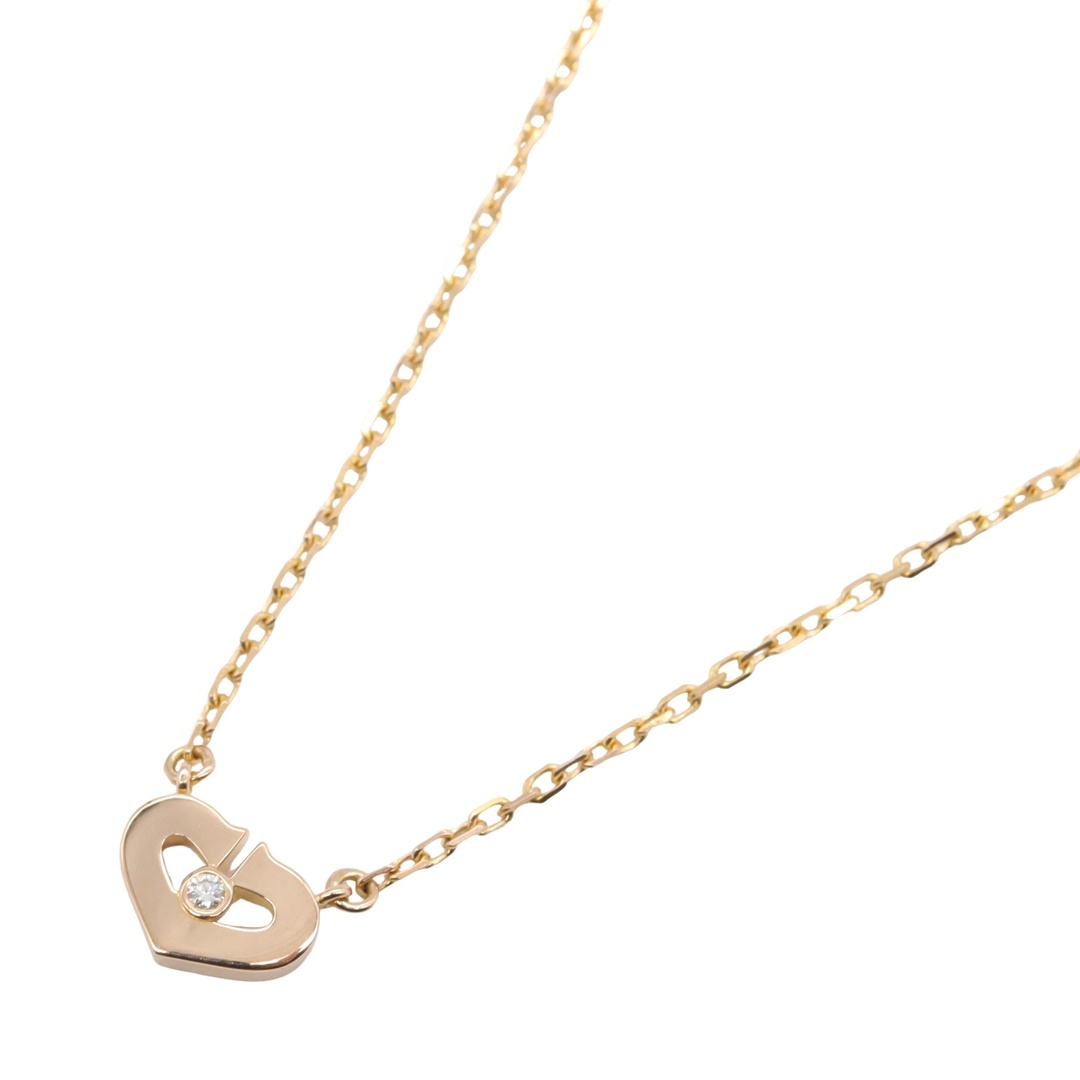 Cartier - カルティエ CARTIER Cハート ネックレス 1PD ネックレス ジュエリー K18PG（ピンクゴールド） ダイヤモンド レディース クリア系 B3040400 【中古】