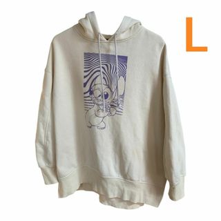 ディズニー スティッチ パーカー Lサイズ H&M オーバーサイズ 男女兼用