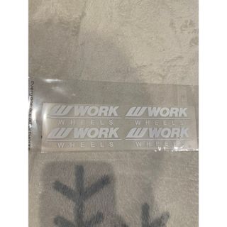 WORK ワーク　ステッカー　シール　マイスター　白　ホワイト　S1R S1(車外アクセサリ)