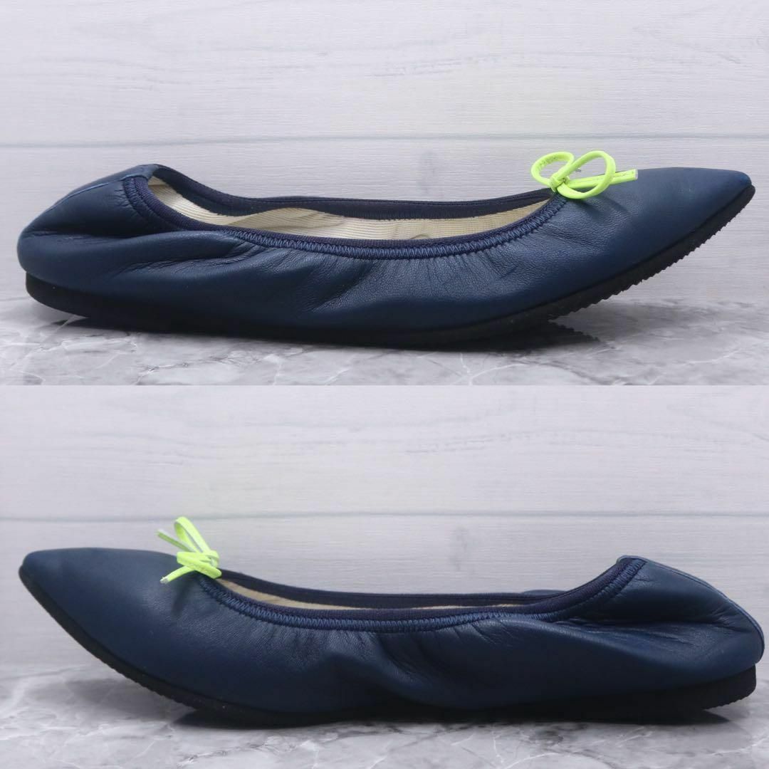 kurun バレエシューズ 黒 23.5cm