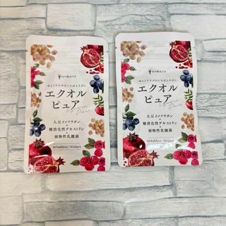 ２点セット✨　エクオルピュア エクオール 乳酸菌 サプリ 大豆イソフラボン(その他)