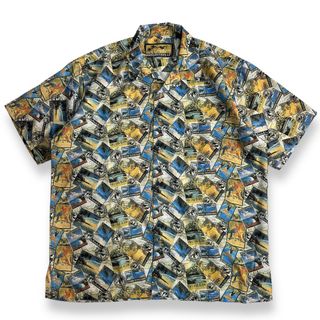 ヴィンテージ(VINTAGE)の貴重【USA古着】MARGARITAVILLE 総柄 オープンカラーシャツ(シャツ)
