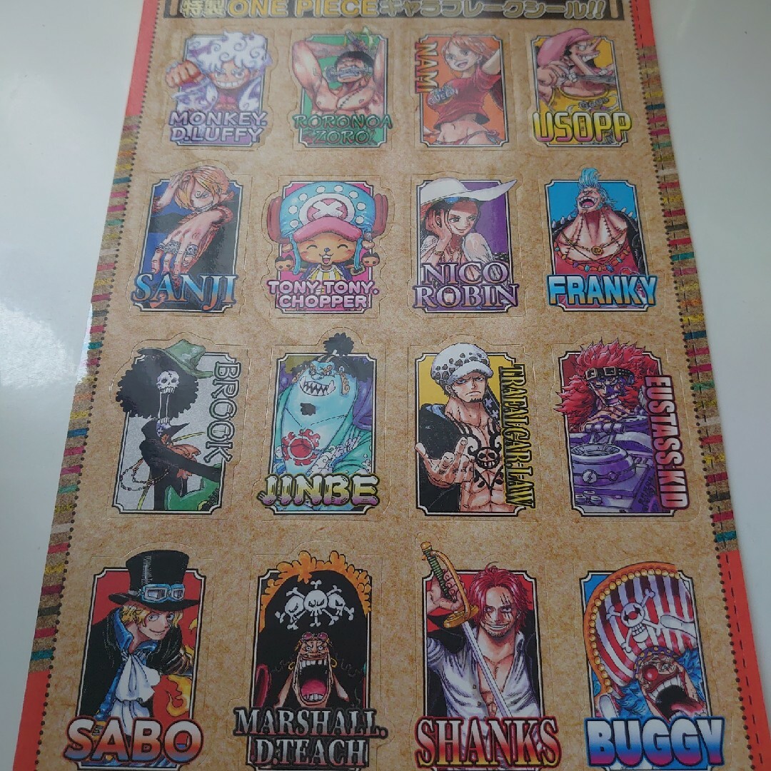 ONE PIECE ステッカー エンタメ/ホビーのアニメグッズ(その他)の商品写真