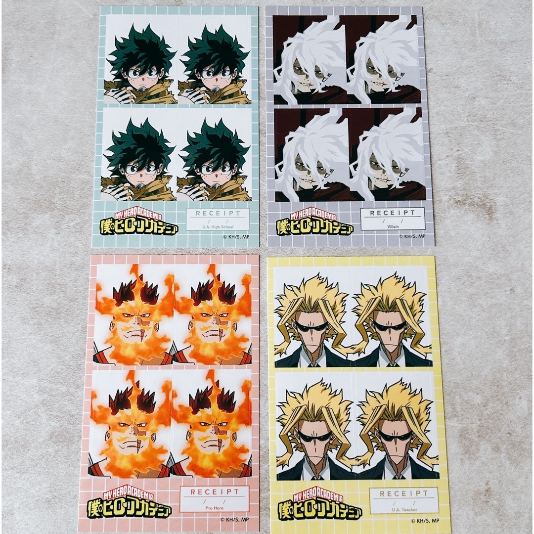 僕のヒーローアカデミア 証明写真風ステッカー エンタメ/ホビーのおもちゃ/ぬいぐるみ(キャラクターグッズ)の商品写真
