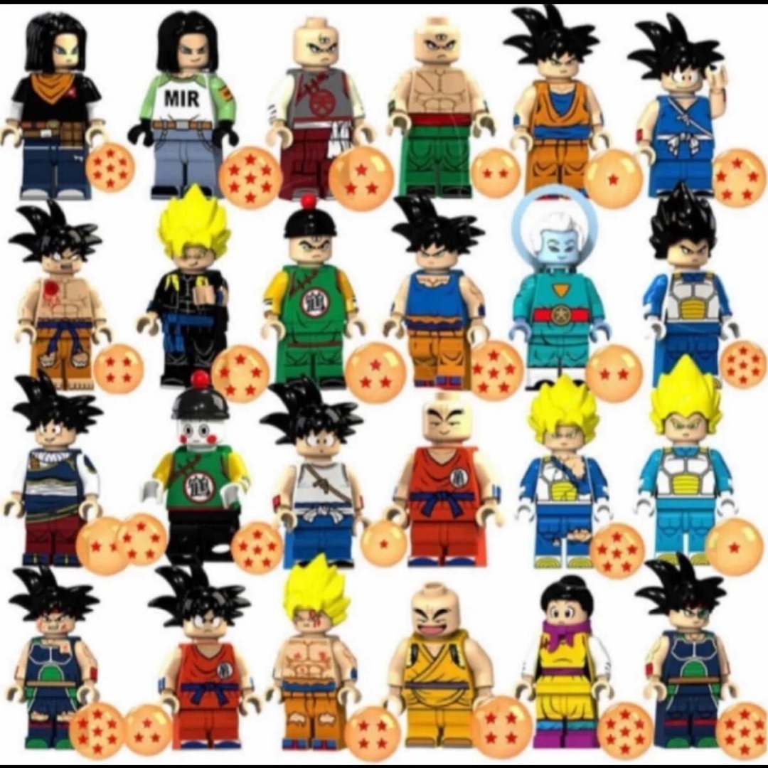 【レゴ互換】ミニフィグ ドラゴンボール 人形 フィギュア 24体セット エンタメ/ホビーのおもちゃ/ぬいぐるみ(キャラクターグッズ)の商品写真