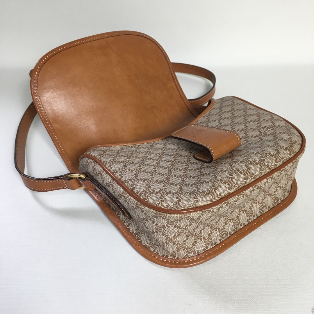 CELINE - 2504-156｜美品｜セリーヌ ショルダーバッグ ブラウン