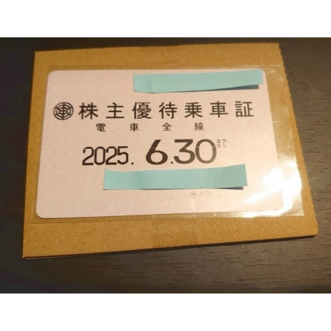 東武鉄道 株主優待 乗車証 フリーパス 定期タイプ 2025/06/30まで チケットの乗車券/交通券(鉄道乗車券)の商品写真